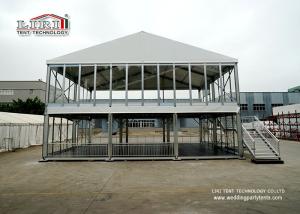 Quality Fire Proof Large Wedding Tents , Roof Cube Tent Aluminum Frame wholesale
