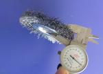 Narrow brushing face 3 Inch Diameter Crimped Stainless Steel Wire Wheel Brush