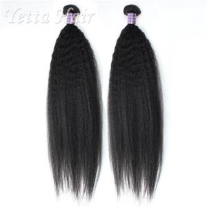 Quality Yaki Straight Cambodian Virgin Hair Tangle Free , No Shedding Remy Hair Weave wholesale