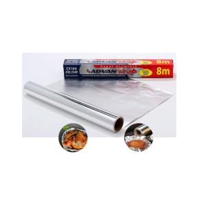 China 8011 Laminated Roll Aluminum Foil Paper for Hamburger Wrapping Silver Cake Board on sale