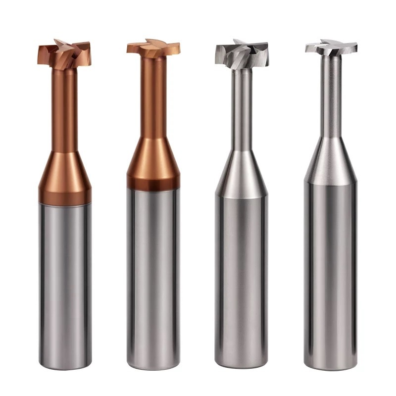 Carbide T Slot End Mill T Grooving Milling Cutter CNC Machine Tooling 4 Flute for Stainsteel