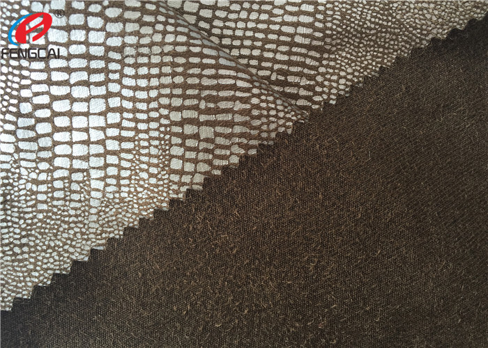 60 Inch Waterproof Non-Stretchr Micro Suede Polyester Fabric For Sofa / Garment