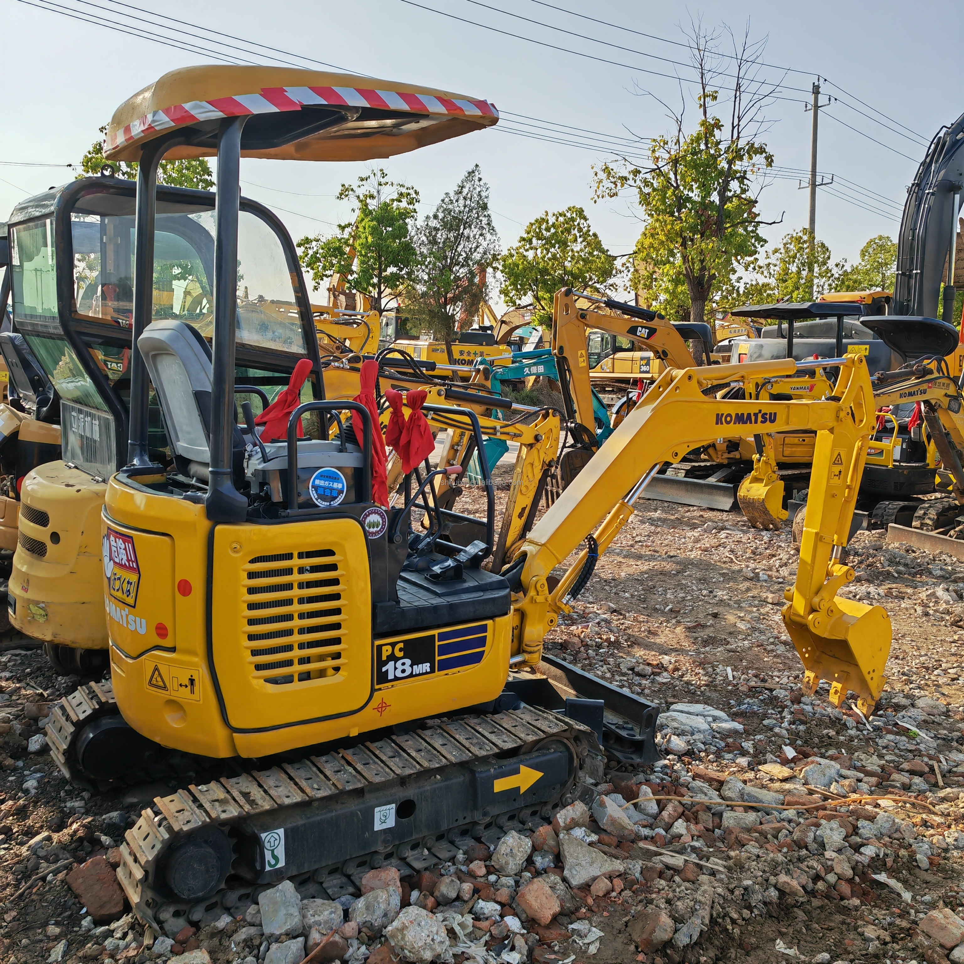 Komatsu pc18MR used mini excavators 1.8ton original japan