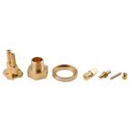 Industrial Brushed Brass Turning Parts , Motorcycle CNC Precision Turning