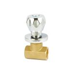 GOST DIN Standard Manual Brass Concealed Valve Bathroom Stop Valve