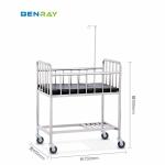 Manual Children Hospital Bed Medical Home Use Children Kids Baby Basin Cart