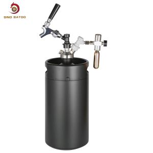Quality SS304 Double Wall 5L Carbonated Drink Ball Lock Mini Keg wholesale