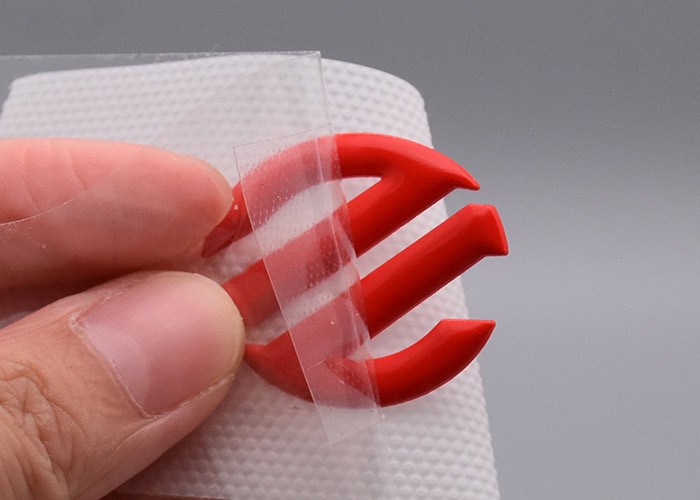 3D Moulded Silicone Heat Transfer Labels Custom Logos For Clothing