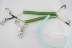 Plastic coated and stainless steel wire spiral cord fishing tool holder spring
