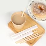 Natural Wooden Coffee Stirrer Individual Package Customzied Size