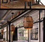 Winery creative restaurant decoration wine barrel light solid wood barrel