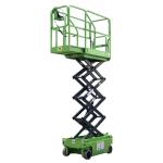 Swivel Wheels Type 240kg Load Mini Scissor Lift Full Electric High Performance