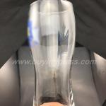 16oz Transparent Clear Wheat Beer Glass With Water Decal Printing Logo