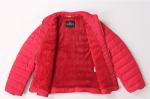 Black Padded Junior Girls Lightweight Puffer Jacket Multicolor