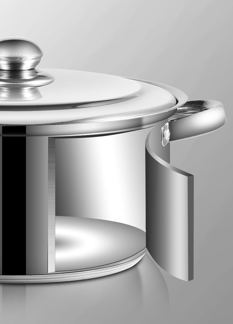 Stainless Steel Cookware Set 10 Piece Kitchen Ware Cooking Pot Set