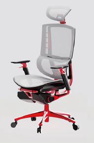 Quality Ergo Human High Back Swivel Chair Reclining Gaming Chair With Headrest Chrome Base wholesale