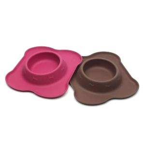 Quality Colorful Custom Dog Cat Pet Bowl Feeder Fashion Design Silicone With 200g Weight wholesale