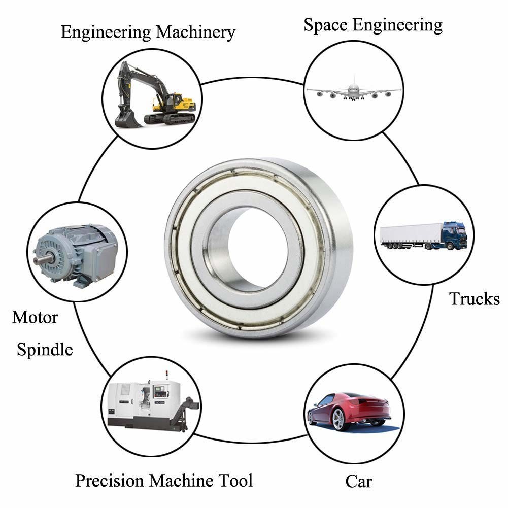ABEC 1 6200 Series Bearing P0 P6 P5 P4 6203ZZ Bearing For Lawn Mowers