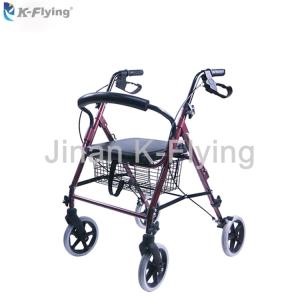 Quality Aluminum Adult Foldable Walker Rollator Medical Patient Rehabilitation wholesale
