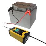 110V 220V 12V6A Motorcycle Car Battery Charger Wet Dry Lead Acid LCD