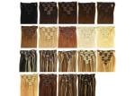 Glossy 26" Clip In Hair Extensions Malaysia Without Synthetic Hair Or Animal