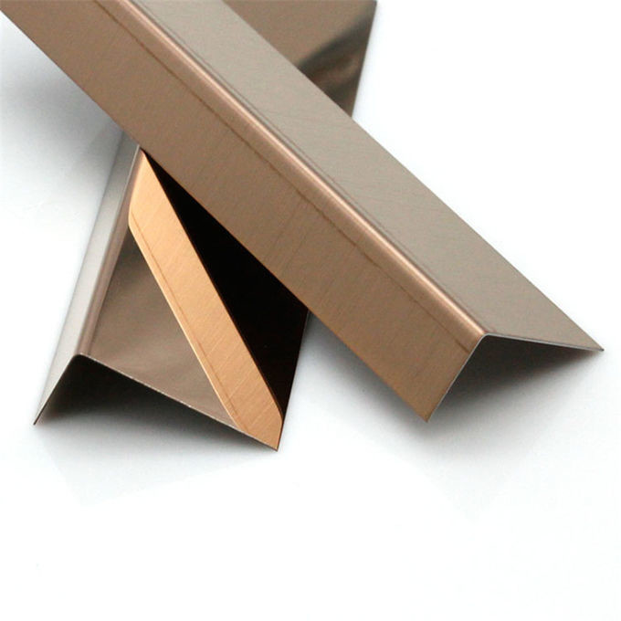 Hot Rolled 304 Stainless Steel Angle 8K HL 2D Bending