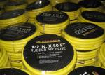 Red Rubber Air Hose with BSP Or NPT Fittings , Rubber Air Line BP 900 / 1200 Psi