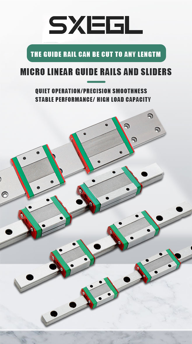 Ultra Compact Linear Motion Guides Micron Precision Linear Motion Rails Vacuum Suitability MGN