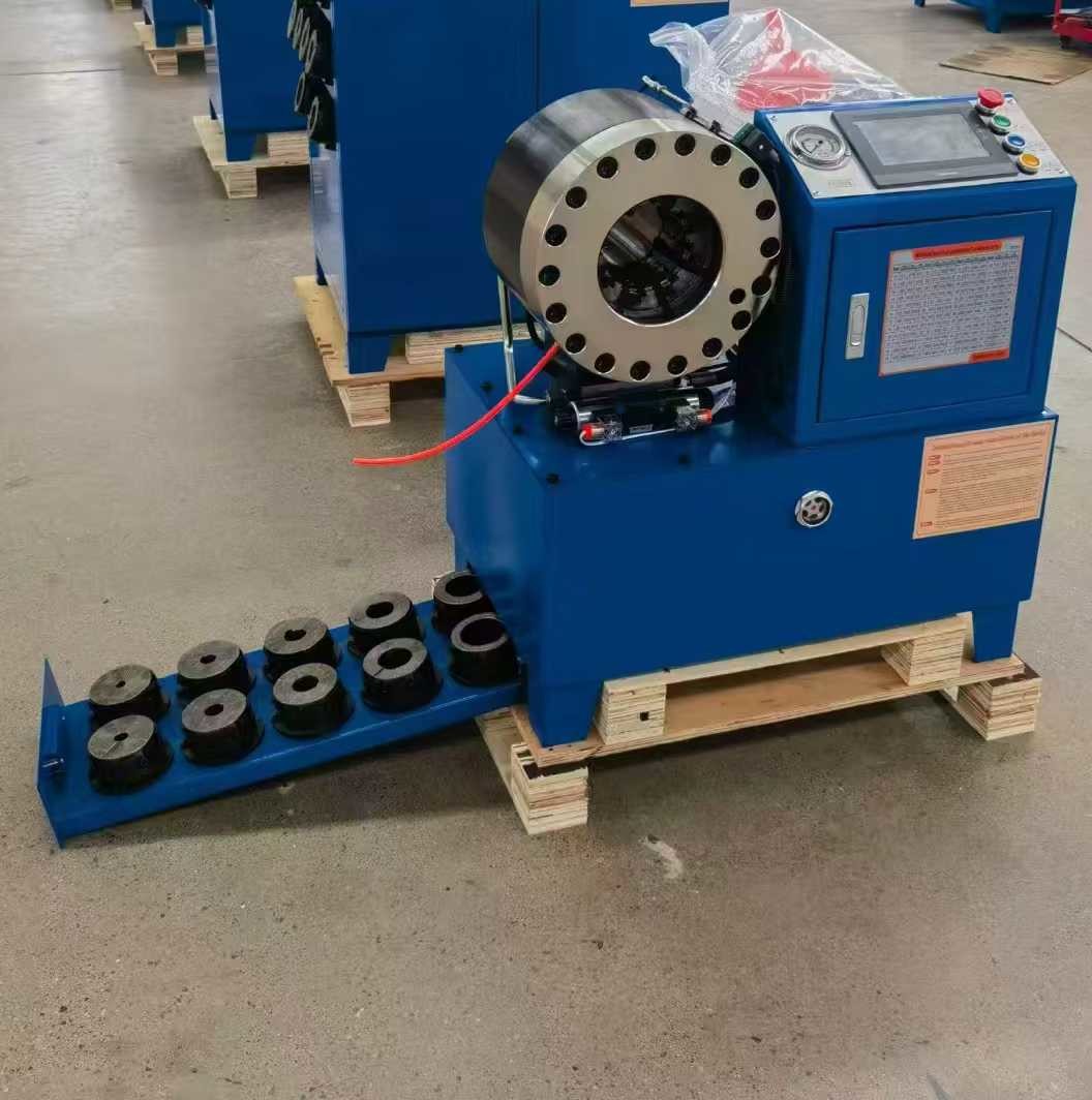 PLC Control System 2 Inch 10 Dies DX68 Hose Crimping Machine Hose Crimper