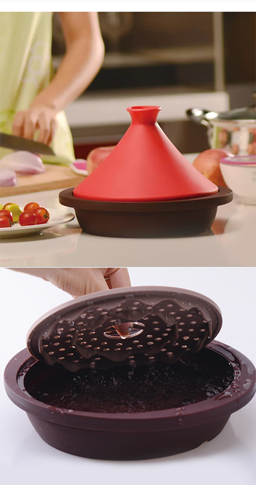 Microwave Safe Flexible Silicone Collapsible Steamer 1.2L
