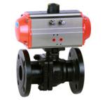 Flange 8bar Pneumatic Ball Valve 4.0MPa RQ4P1FP16-Q With WCB Actautor