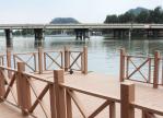 Wood Colour FRP Guardrail Fiberglass Deck Railing Used In Landscape Areas