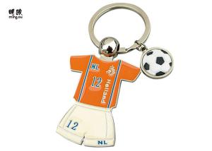 Quality Sport Design Metal Key Ring Football Key Chain PVC Style For Advertising wholesale