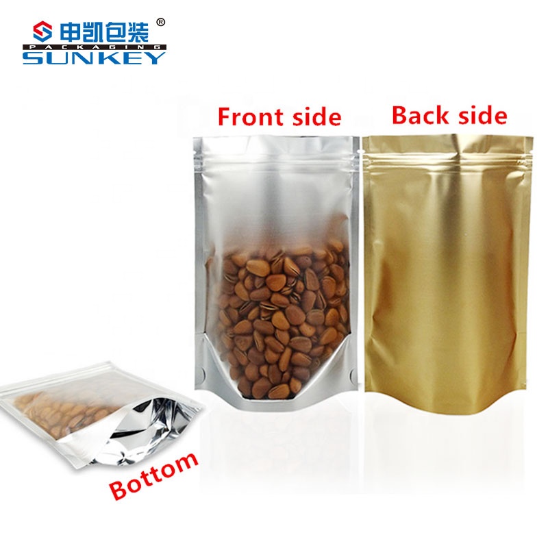 Heat Seal Ziplockk Packaging Bag Stand Up Pouch