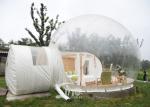 4m Outdoor Transparent Inflatable Camping Bubble Tent With Frame Tunnel Entrance