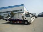 4 - 5 Ton Flatbed Wrecker Tow Truck / Hydraulic Right Hand Drive Truck