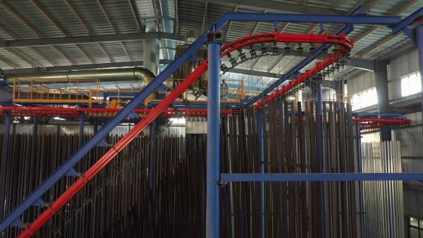 Automatic Control Cabinet System Vertical Powder Coating Line Treatment