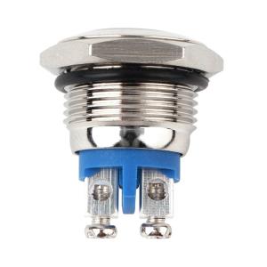 China 12mm 2 Pin Momentary Tactile Push Button Switch Flat Round  IP68 on sale