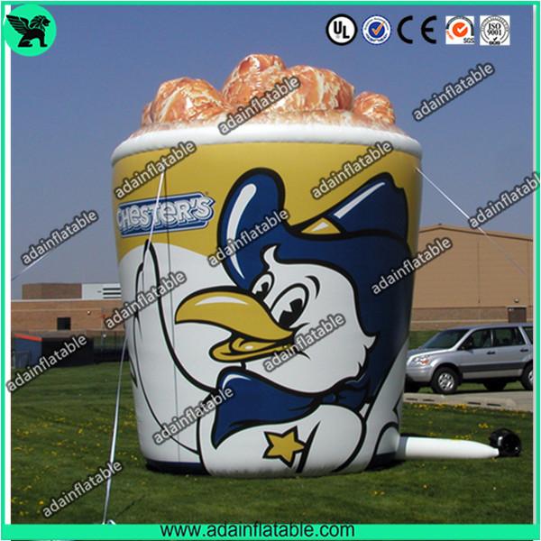 Oxford Cloth Outdoor Giant Inflatable Cup Model With Print For Chicken