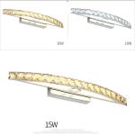 Residential Wedding Bathroom Led Crystal Mirror Lamp AC265V