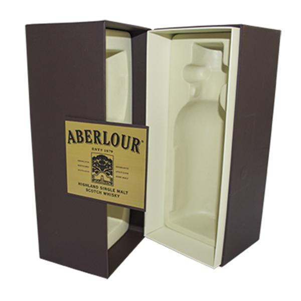 Cheap Luxury Hinged Wine Packaging Box Printed Rigid Paper Box With Flocking Blister for sale