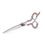440c Curved Blending Pet Hair Scissors , Dog Grooming Chunkers