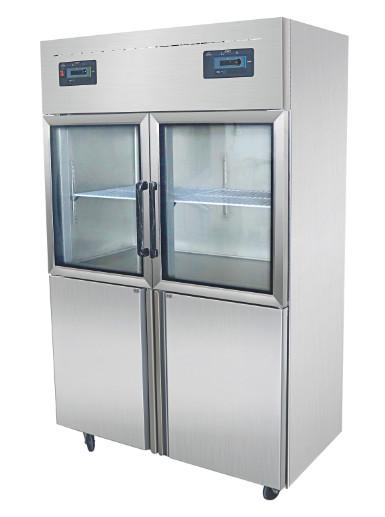 Air Cooled Double Temperature Commercial Restaurant Supply Refrigerator with