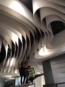 Quality Flake 3mm Thickness Aluminum Ceiling Panels Kynar 500 Coating For High End Shopping Mall wholesale