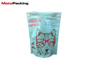 Quality Zipper Stand Up Pet Food Packaging Bags Customized Thickness For Cat wholesale