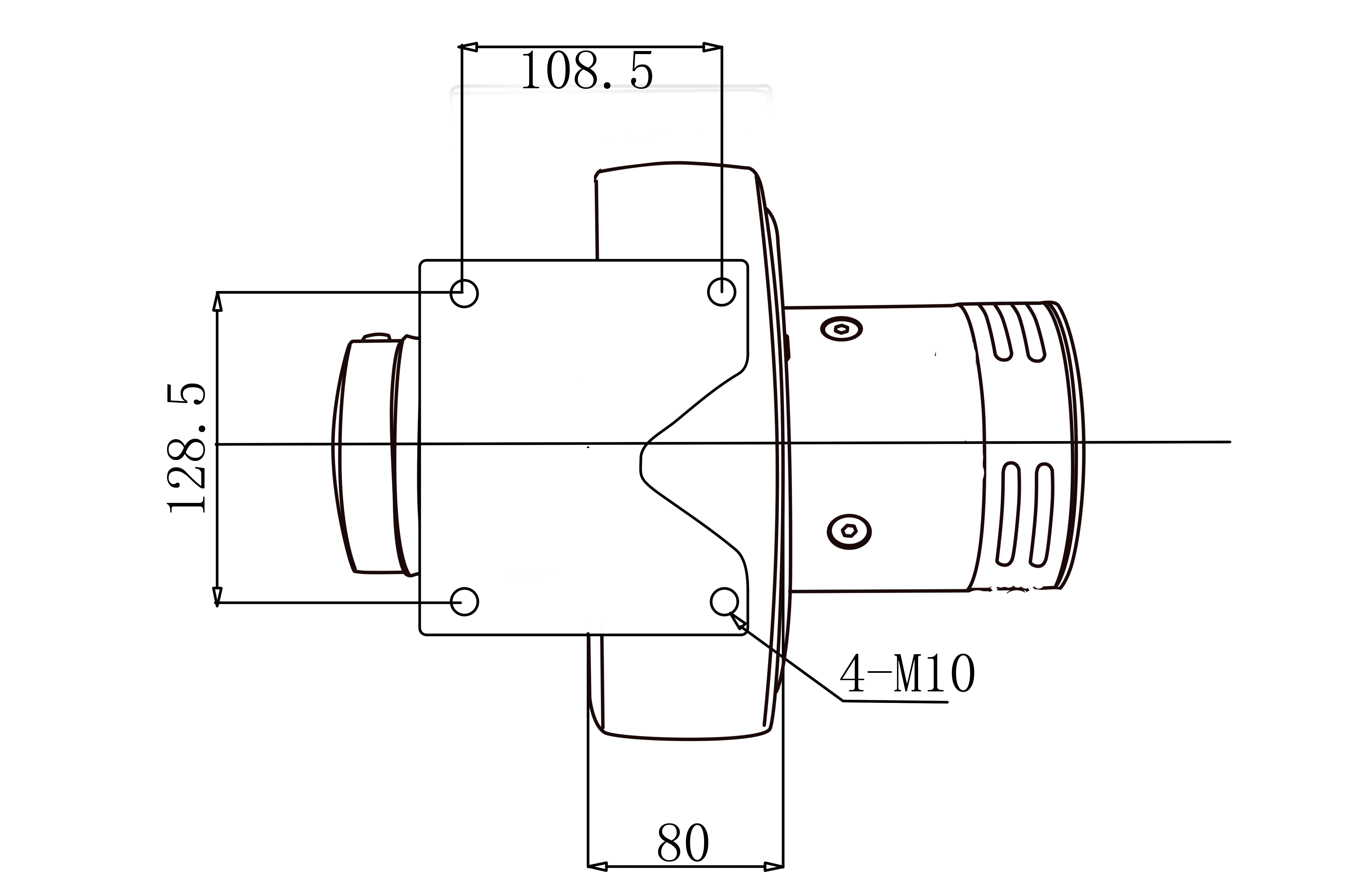 BLDCM 250 X 80mm 1.5KW 24V DC Brushless Motor Drive Wheel Assembly For Electric Vehicles