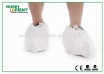 Durable White Tyvek Disposable Shoe Cover , Shoe Protection Booties