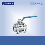 Stainless steel 3pcs industrial full port Ball valve With Female Thread