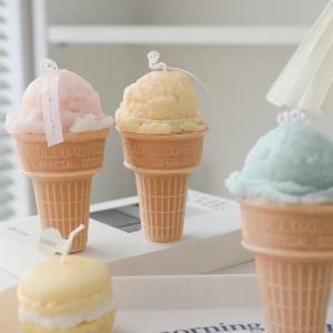 Quality Creative Ice Cream Cone Shaped Aromatherapy Candle Scented Kerze wholesale