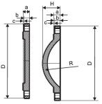 Potable Water Ductile Iron Pipe Flanges & Fittings PN16 Blank Tapped Flange